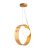 ELSTEAD Accord pendant light, height 350mm diameter glass shade 150mm,  1x E27 drop-shaped - ELS-QN-SFERA-1P-TEAK