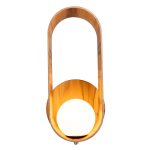 ELSTEAD Accord wall light, height 525mm, 1x E27 drop-shaped - ELS-QN-SFERA-WB-L-TEAK