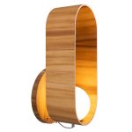 ELSTEAD Accord wall light, height 525mm, 1x E27 drop-shaped - ELS-QN-SFERA-WB-L-TEAK
