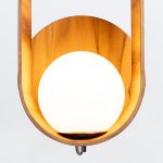 ELSTEAD Accord wall light, height 525mm, 1x E27 drop-shaped - ELS-QN-SFERA-WB-L-TEAK