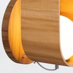 ELSTEAD Accord wall light, height 525mm, 1x E27 drop-shaped - ELS-QN-SFERA-WB-L-TEAK