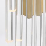 ELSTEAD Eurofase wall light, height 508mm, width 257mm, LED 12W dimmable, 330lm - ELS-QN-VIVIEN-1W-BG