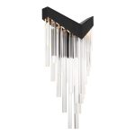 ELSTEAD Eurofase wall light, height 508mm, width 257mm, LED 12W dimmable, 330lm - ELS-QN-VIVIEN-1W-BK