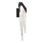 ELSTEAD Eurofase wall light, height 508mm, width 257mm, LED 12W dimmable, 330lm - ELS-QN-VIVIEN-1W-BK