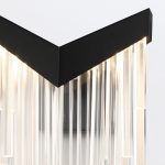 ELSTEAD Eurofase wall light, height 508mm, width 257mm, LED 12W dimmable, 330lm - ELS-QN-VIVIEN-1W-BK