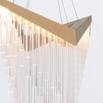 ELSTEAD Eurofase pendant light, width 810mm, LED 40W dimmable, 900lm - ELS-QN-VIVIEN-P-L-BG