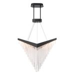 ELSTEAD Eurofase pendant light, width 810mm, LED 40W dimmable, 900lm - ELS-QN-VIVIEN-P-L-BK