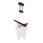 ELSTEAD Eurofase pendant light, width 810mm, LED 40W dimmable, 900lm - ELS-QN-VIVIEN-P-L-BK
