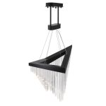 ELSTEAD Eurofase pendant light, width 810mm, LED 40W dimmable, 900lm - ELS-QN-VIVIEN-P-L-BK