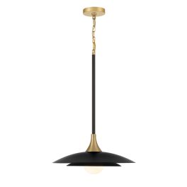   ELSTEAD Eurofase pendant light, height 700mm, diameter 460mm, LED 15W dimmable, 750lm - ELS-QN-WELSH-P-BK