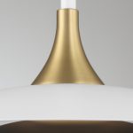 ELSTEAD Eurofase pendant light, height 700mm, diameter 460mm, LED 15W dimmable, 750lm - ELS-QN-WELSH-P-WHT