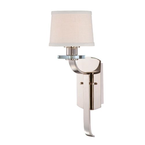 Elstead SUTTON PLACE silver wall lamp
