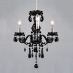 Italux Whiz black chandelier