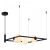 Italux Gareth black chandelier