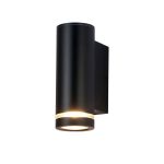 Italux Fondo 4K black outdoor wall lamp