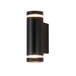 Italux Fondo 4K black outdoor wall lamp