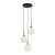 Italux Deore black chandelier