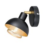 Italux Savio black wall lamp
