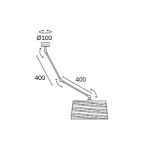 LEDS-C4  05-2707-81-21 WALL FIXTURE / PENDANT MECANO 1 X E27 60  SATIN NI MECANO