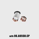 Ceiling recessed luminaire TUB M INT, L90mm, H124mm, D90mm, LED 9W, 1210Lm, 3000K, 30fok, CRI>90, 250mA, IP20, white color