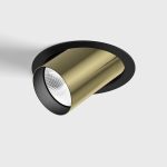 Ceiling recessed luminaire TUB M OUT, D52mm, H60mm, CREE LED 12W, 1210Lm, 4000K, 50fok, CRI>90, 300mA, IP20, brass color