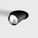 Ceiling recessed luminaire TUB M OUT TRIMLESS, D52mm, H60mm, CREE LED 12W, 1210Lm, 4000K, 50fok, CRI>90, 300mA, IP20, black color