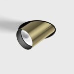 Ceiling recessed luminaire TUB M OUT TRIMLESS, D52mm, H60mm, CREE LED 12W, 1210Lm, 4000K, 50fok, CRI>90, 300mA, IP20, brass color