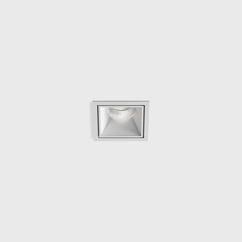 Ceiling recessed luminaire CELL, L90mm, W90mm, H82mm, BRIDGELUX LED LED 9W, 989Lm, 4000K, 45fok, CRI>90, 250mA, IP20, white color