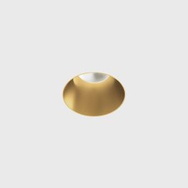   Ceiling recessed luminaire INVISIBLE MINI R, D50mm, H57mm, CREE LED 6.3W, 350mA, 640Lm, 3000K, 55fok, CRI>90, IP44, brass color