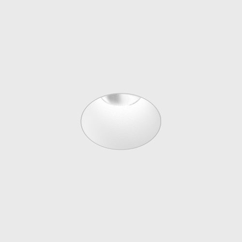 Ceiling recessed luminaire INVISIBLE MINI R, D50mm, H57mm, CREE LED 6.3W, 350mA, 640Lm, 4000K, 55fok, CRI>90, IP44, white color