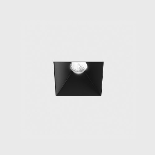 Ceiling recessed luminaire INVISIBLE SQUARE, L82mm, W82mm, H86mm, LED 9W, 989Lm, 4000K, 50fok, CRI>90, 250mA, IP20, black color