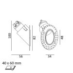 LTX IN WALL O black outdoor recessed lamp