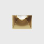 Ceiling recessed luminaire NANO S TRIMLESS, L35mm, W35mm, H67mm, CREE LED 8W, 640Lm, 4000K, 50fok, CRI>90, 700mA, IP20, brass color