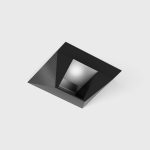 Ceiling recessed luminaire NANO S WW TRIMLESS, L35mm, W35mm, H80mm, CREE LED 6W, 503Lm, 3000K, 25x46fok, CRI>90, 500mA, IP20, black color