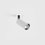 Ceiling recessed luminaire NANO TUB S TRIMLESS, D30mm, Н60mm, CREE LED 4.5W, 491Lm, 3000K, 50fok, CRI>90, 500mA, IP20, white/black color