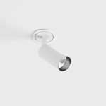 Ceiling recessed luminaire NANO TUB S TRIM, D30mm, H60mm, CREE LED 4.5W, 491Lm, 3000K, 50fok, CRI>90, 500mA, IP20, white color