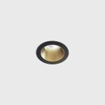 Ceiling recessed luminaire NANO R, D48mm, H67mm, CREE LED 8W, 640Lm, 3000K, 50fok, CRI>90, 700mA, IP20, black/brass color