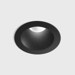 Ceiling recessed luminaire NANO R, D48mm, H67mm, CREE LED 8W, 640Lm, 4000K, 50fok, CRI>90, 700mA, IP20, black color