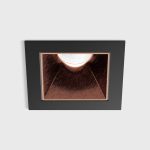Ceiling recessed luminaire NANO S, L48mm, W48mm, H67mm, CREE LED 8W, 640Lm, 4000K, 50fok, CRI>90, 700mA, IP20, black/copper color