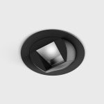 Ceiling recessed luminaire NANO R WW, D48mm, H80mm, CREE LED 6W, 503Lm, 3000K, 25x46fok, CRI>90, 500mA, IP20, black color