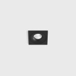 Ceiling recessed luminaire with frame RIO F1, L100mm W100mm, H56mm,BRIDGELUX LED 9W, 924Lm, 3000K, 50fok, CRI>90, 250mA, IP44, black color