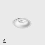 Ceiling recessed luminaire RIO, D82mm, H56mm, BRIDGELUX LED 9W, 924Lm, 3000K, 50fok, CRI>90, 250mA, IP44, white color