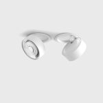 Ceiling recessed luminaire SOL IN MINI, D75mm, H26mm, LED 7W, 624Lm, 3000K, 45fok, CRI>90, 350mA, IP20, white color