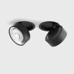 Ceiling recessed luminaire SOL IN, D95mm, H33mm, LED 14W, 1425Lm, 4000K, 38fok, CRI>90, 350mA, IP20, black color