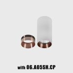 Surface mounted luminaire TUB M S 110, D52mm, H110mm, CREE LED 9W, 250mA, 540lm, 3000K, 35fok, CRI>90, IP20, white color