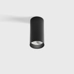 Surface mounted luminaire TUB M S 110, D52mm, H110mm, CREE LED 9W, 250mA, 540lm, 4000K, 35fok, CRI>90, IP20, black color