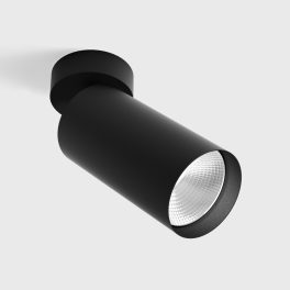   Surface mounted luminaire TUB L SA 150, D75mm, H185mm, CREE LED 13W, 500mA, 1023Lm, 4000K, 50fok, CRI>90, IP20, black color