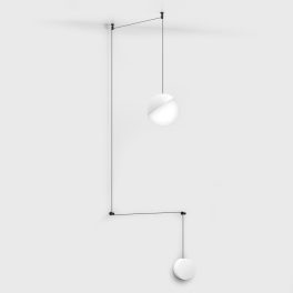   Pendant luminaire BALL L, D180mm, LED 28W, 2028Lm, 3000K, CRI>90, push dimmable, IP20, white color