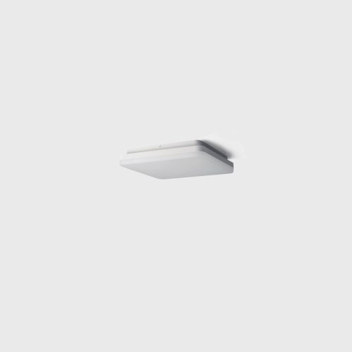 Surface mounted luminaire FLAT S1, 210 x 210mm, H56mm, LED 15W(1120Lm)/10W(770Lm), 3000K/4000K, CRI>90, IP54, white color