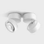 Surface mounted luminaire SOL SURF, D95mm, H78mm, LED 14W, 1446Lm, 4000K, 38fok, CRI>90, 350mA, IP20, white color